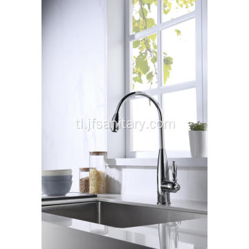 Chrome Finish Deck Mounted Single Lever Kitchen Faucets.